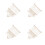 4Pièces Rangement Mural Double En Coton Beige Pour Peluches 8