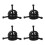 4Pièces Outil Extraction Roue Ventilateur Acier Noir Usage Domestique 9
