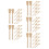 50Pièces Poignées Éventails Bambou Kaki Pour Décorations Mariage DIY 5