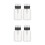 4Pièces Flacons Transparents Verrouillables Bouteille Liquide 6