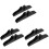 6Pièces Support Paravent Noir Bois Stand Séparateur 4