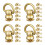24Pcs Brass Rotatable Strap Hardware Heavy Duty Purse Rivets for Bags 4