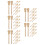 50Pièces Poignées Éventails Bambou Kaki Pour Décorations Mariage DIY 7