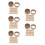 50Pièces Accessoires Couture Blancs Compte- Alliage Robuste 6