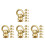 24Pcs Brass Rotatable Strap Hardware Heavy Duty Purse Rivets for Bags 9