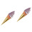 2Pièces Ornements Glace PVC Décorations Boutiques Café 6