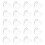 300Pièces Face Shield Transparent Protection Yeux Plastique 1