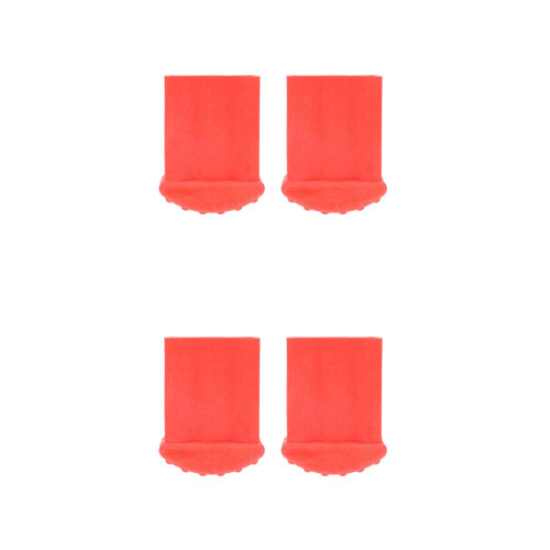 4Pièces Protections Pieds Échelle En Caoutchouc Rouge Durable 2