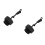 2Pièces Bouchons Valve Bouteille Aluminium Noir Threaded 10