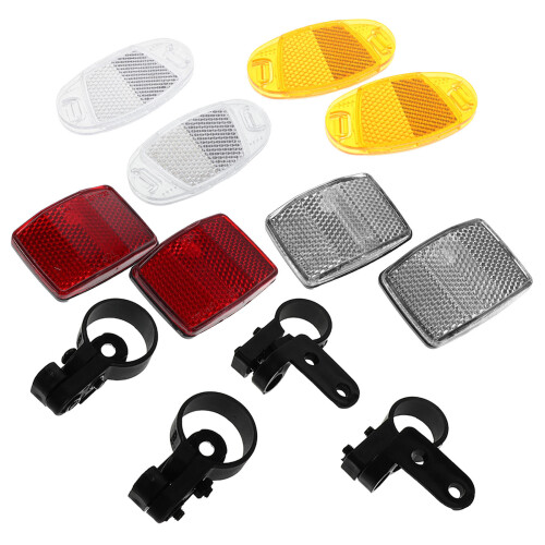 3Ensembles Kit De Réflecteurs Vélos Arrière Coloré