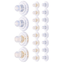 40Pcs Clear Silicone Earring Backs Lightweight Soft Secure Ear Plugs