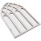 2Pcs Gothic Arched Window Pane Mirrors White Wood for Wall Decor Home 3