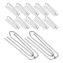 80Pcs Stainless Steel Metal Curtain Hooks for Drapes Heavy Duty Silver
