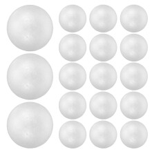 48Pcs Bulk White Foam Spheres for Crafts DIY Ornament Making and Art