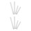 8Pcs White Plastic Dough Rollers Nonstick for Baking Cake Pizza Pastry 10