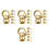 24Pcs Brass Rotatable Strap Hardware Heavy Duty Purse Rivets for Bags 5
