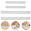 8Pcs White Plastic Dough Rollers Nonstick for Baking Cake Pizza Pastry 11
