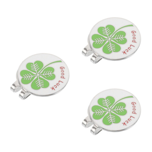 3Pcs Metal Golf Ball Marker Hat Clips Secure Fit for Putting Practice 2