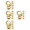 24Pcs Brass Rotatable Strap Hardware Heavy Duty Purse Rivets for Bags 8
