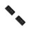 2Pièces Cache- Pour Clavier Pièce Mécanique ABS Noir Mat 7