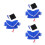 3Ensembles Tenues Graduations Peluches Capuchon Tissu 8
