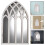 2Pcs Gothic Arched Window Pane Mirrors White Wood for Wall Decor Home 10