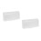 2Pcs Waterproof Safety Cover Plastic 4-Gang Socket Self Adhesive White 7