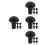 20Pcs Anti-Slip PVC Hiking Pole Tips Protector for Walking Sticks 8
