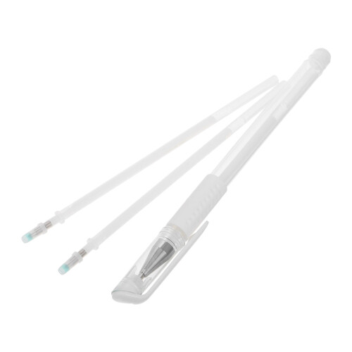 4Pcs White Plastic Eyebrow Mapping Pen Tattoo Marker with Refills 1