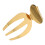 4Pcs Gold Stainless Steel Salad Hands Secure Grip Serving Utensils 1
