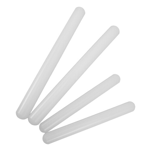 8Pcs White Plastic Dough Rollers Nonstick for Baking Cake Pizza Pastry 1