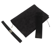 2Pcs Black Washable Fabric Book Cover Sleeve for A5 Notebooks