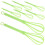 30Pièces Accessoire Fabrication Papier Vert Clair En Plastique Facile 3