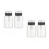 4Pièces Flacons Transparents Verrouillables Bouteille Liquide 8
