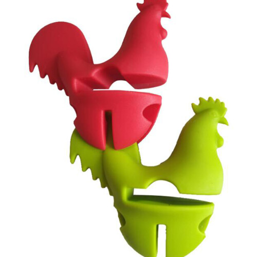 2Pièces Clip Anti-Brûlure Silicone Pour Casserole Multifonction Coloré 1