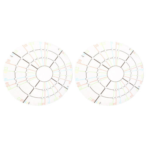 8Pcs Transparent Pottery Rotary Divider for Clay with Ergonomic Handle