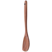 5Pcs Brown Teak Wood Soup Ladles Long Handle Wooden Cooking Spoons Set