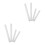 8Pcs White Plastic Dough Rollers Nonstick for Baking Cake Pizza Pastry 6