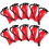 40Pcs Red Fire Extinguisher Balloon Inflatable Foil Party Backdrop 1