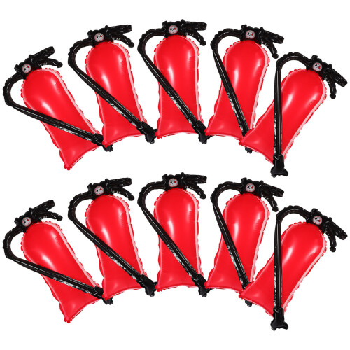 40Pcs Red Fire Extinguisher Balloon Inflatable Foil Party Backdrop