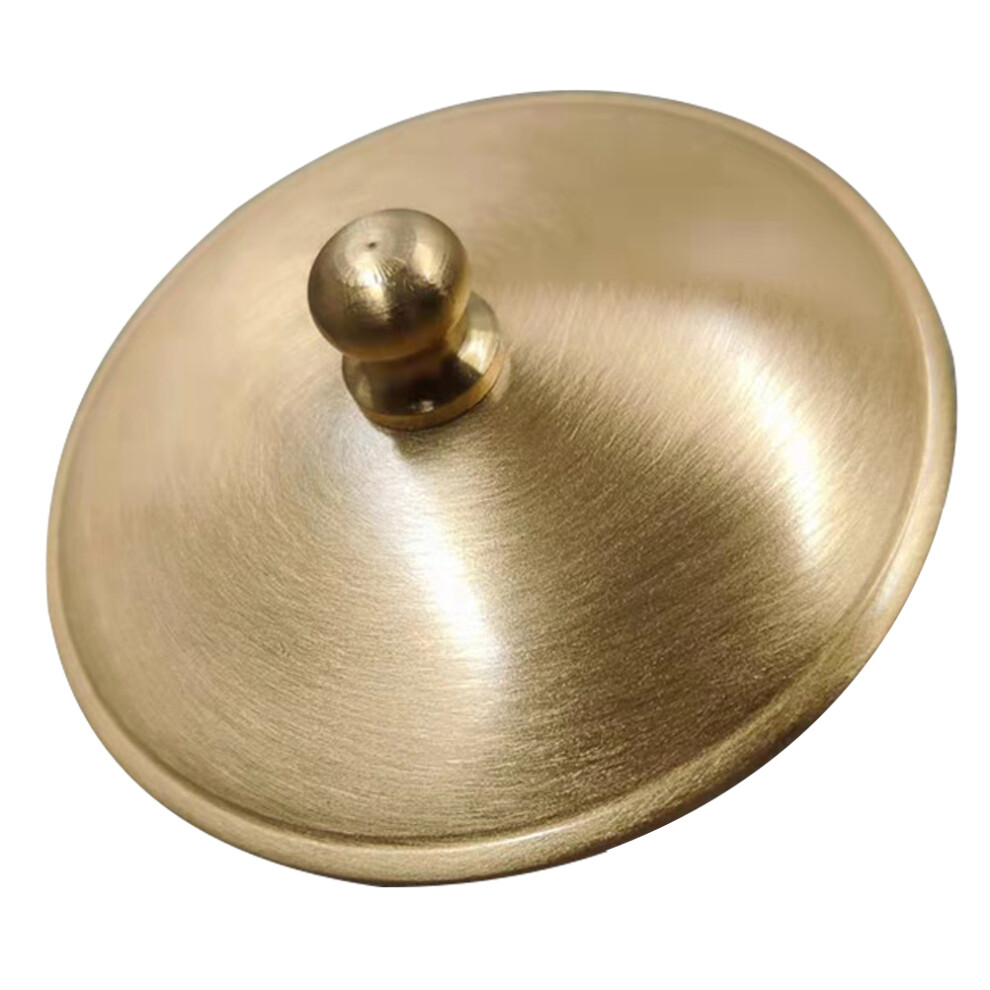 Solustre 4Pcs Golden Brass Ashtray Lid Smells Proof Dome Cover For Indoor Use