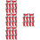 40Pcs Red Fire Extinguisher Balloon Inflatable Foil Party Backdrop 7