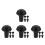 20Pcs Anti-Slip PVC Hiking Pole Tips Protector for Walking Sticks 5
