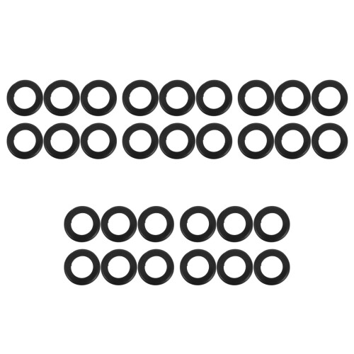 30Pcs Practical Rubber Cable Grommets Black with Easy Installation 2