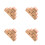 24Pièces Boîtes Métalliques Dorées Couvercle Pour Biscuit 8