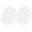 8Pcs Transparent Pottery Rotary Divider for Clay with Ergonomic Handle 3