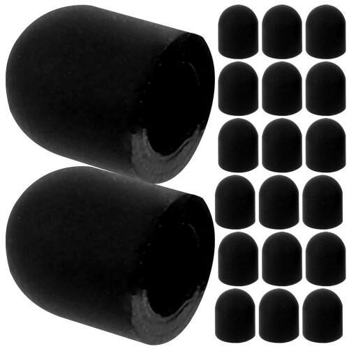100Pcs Black Silicone Replacement Stylus Nibs for Tablets Smartphones