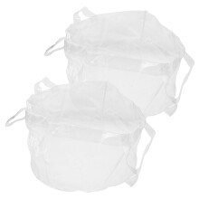 2Pcs Reusable Foldable Transparent Laundry Bag for Travel Camping