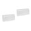 2Pcs Waterproof Safety Cover Plastic 4-Gang Socket Self Adhesive White 10