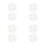 8Pcs Transparent Pottery Rotary Divider for Clay with Ergonomic Handle 8